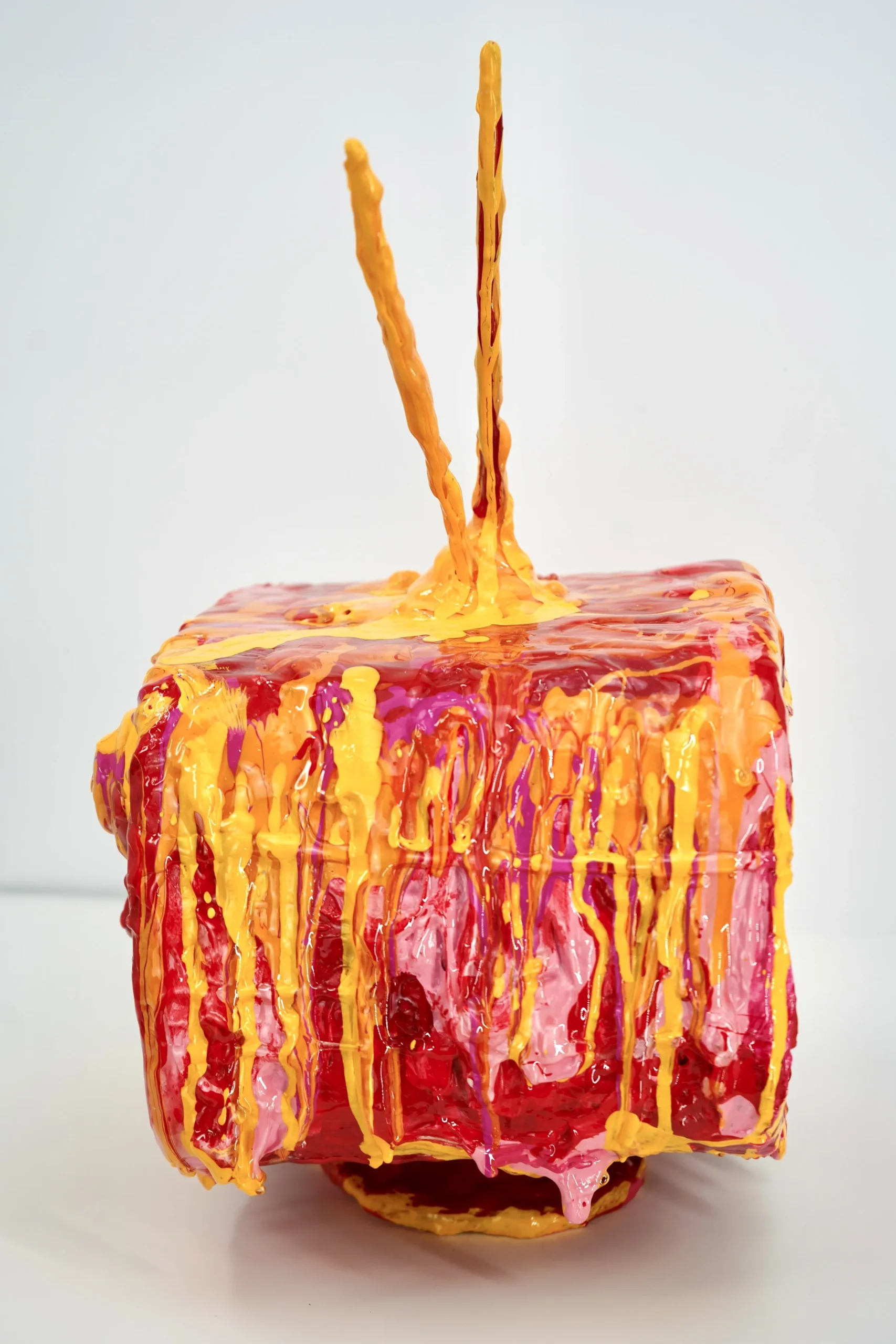 sophia-huang-artist-the-public-imitation-doesnt-bloom-side-view-mixed-media-sculpture-2025
